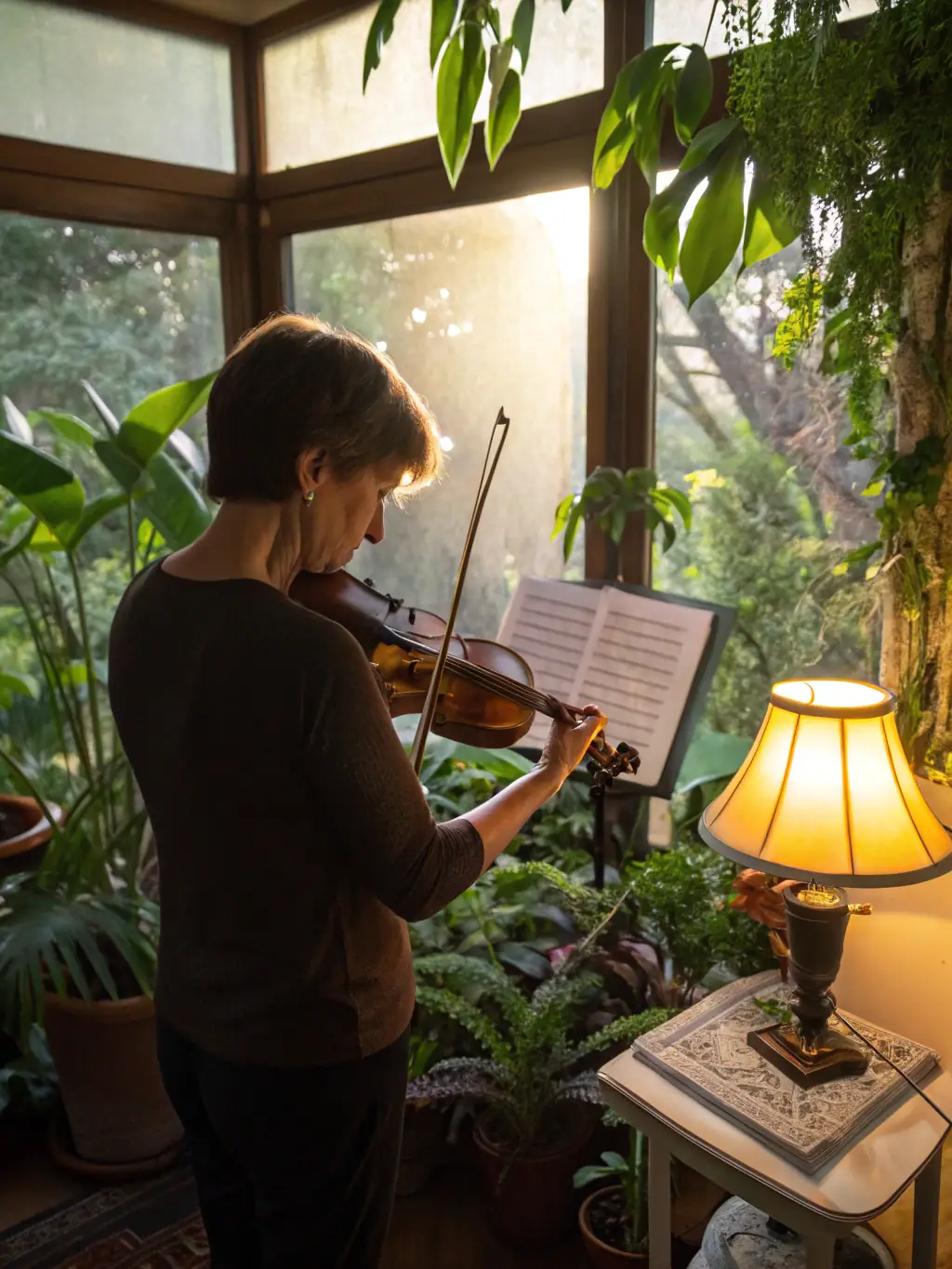 A musician playing an instrument with relaxed and balanced posture, showcasing the benefits of the Alexander Technique for musicians in enhancing performance and preventing injuries.