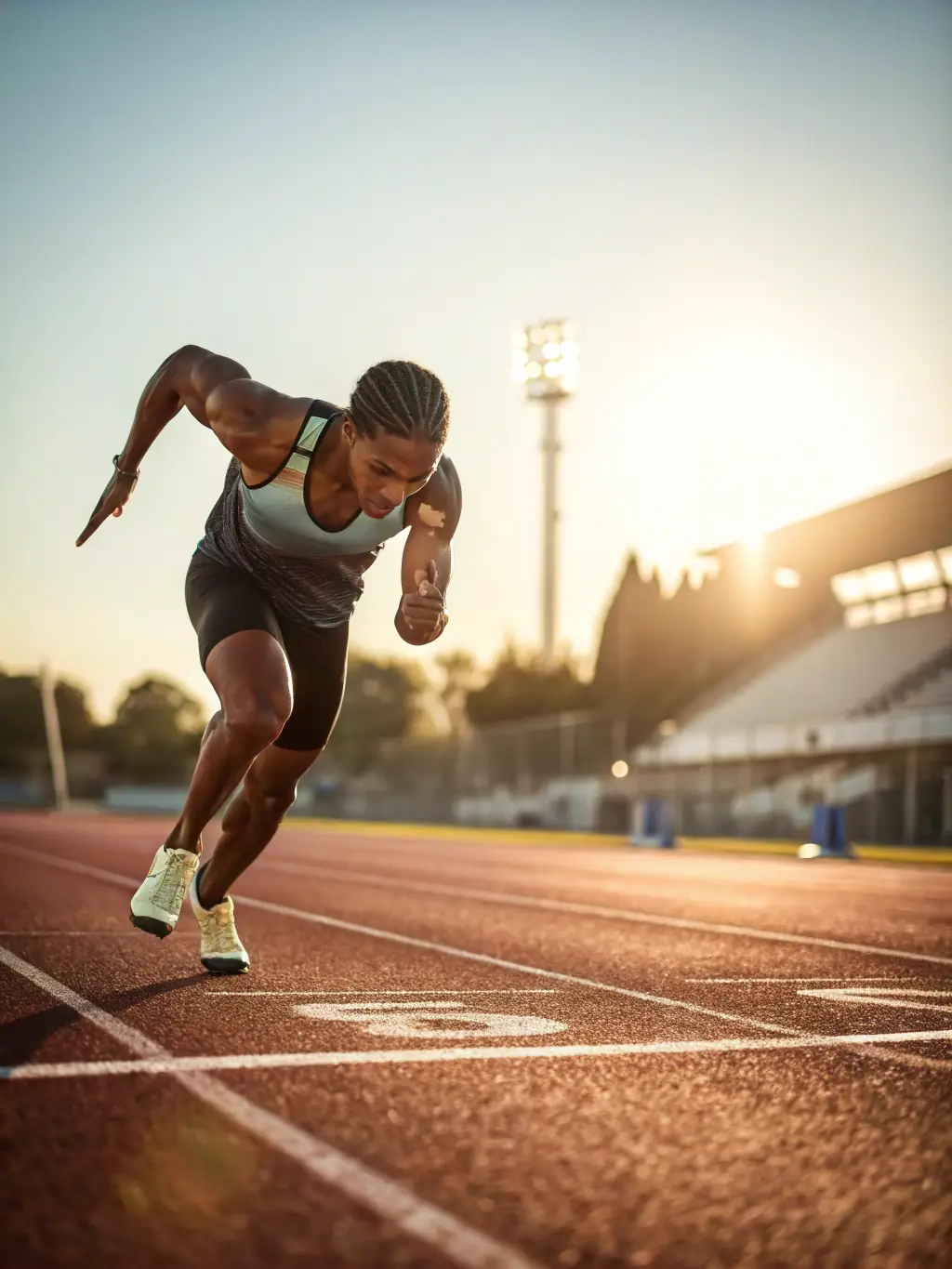An athlete performing a sport with improved movement and coordination, demonstrating the application of the Alexander Technique in enhancing athletic performance and preventing injuries.